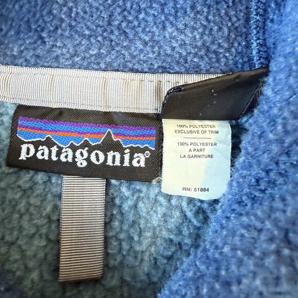 Vintage Patagonia Synchilla Arctic Jacket Women's Small Blue Full Zip Outerwear - Picture 9 of 12